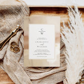 Elegant Geborsteld Goud Abstract Bruiloft Kaart