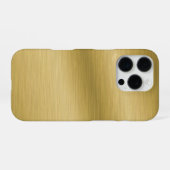 Elegant Geborsteld Goud iPhone Hoesje (Achterkant horizontaal)