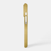 Elegant Geborsteld Goud iPhone Hoesje (Linkerkant)