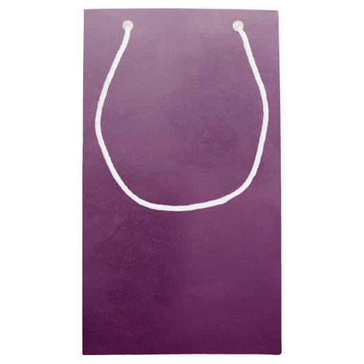 Elegant geborsteld Paars met eenvoudig goudmonogra Klein Cadeauzakje (Achterkant)