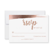 Elegant geborsteld Roos Gold Simple Modern Wedding