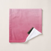 Elegant geborsteld roze met eenvoudig goudmonogram bad handdoek (Wasdoekje)