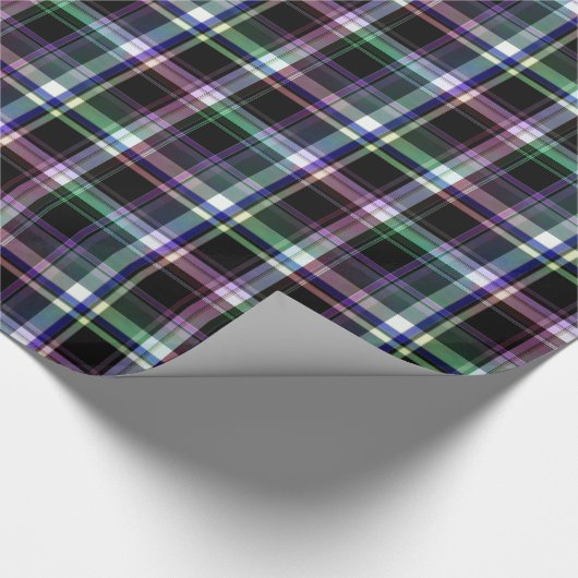 Elegant gebrand met kleurrijke strepen cadeaupapier (Hoek)