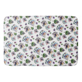 Elegant Gebrandschilderd Glas Chic Bloemmotief Badmat (Voorkant)
