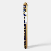 Elegant gebrandschilderd raam met gouden roos Case-Mate iPhone case (Achterkant / Links)