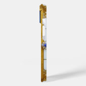 Elegant gebrandschilderd raam met gouden roos Case-Mate iPhone case (Achterkant / Links)