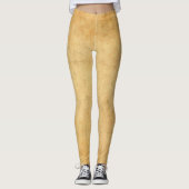 Elegant gebruikt oud papier Kijk naar Sjabloon Mod Leggings (Voorkant)