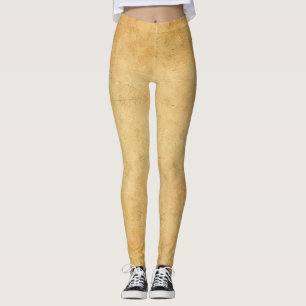 Elegant gebruikt oud papier Kijk naar Sjabloon Mod Leggings
