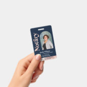 Elegant gecertificeerde notaris publieke lening on badge (Handheld)