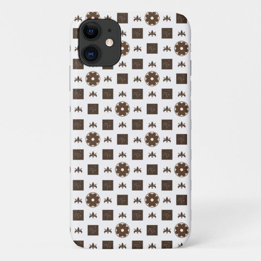 Elegant gecontroleerd patroon Case-Mate iPhone case (Achterkant)
