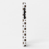 Elegant gecontroleerd patroon Case-Mate iPhone case (Achterkant/links)