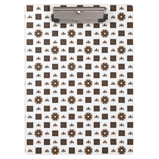 Elegant gecontroleerd patroon klembord (Voorkant)