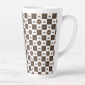 Elegant gecontroleerd patroon latte mok (Rechts)