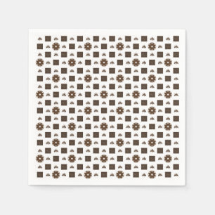 Elegant gecontroleerd patroon servet