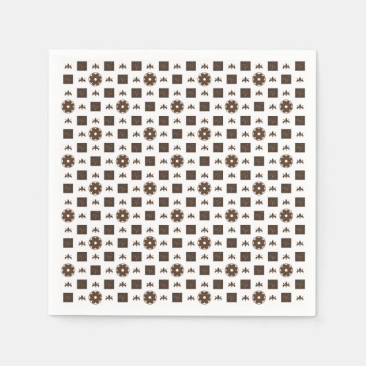 Elegant gecontroleerd patroon servet (Voorkant)