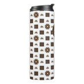 Elegant gecontroleerd patroon thermosbeker (Gedraaid links)