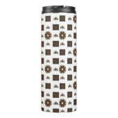 Elegant gecontroleerd patroon thermosbeker (Achterkant)