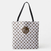Elegant gecontroleerd patroon tote bag (Voorkant)