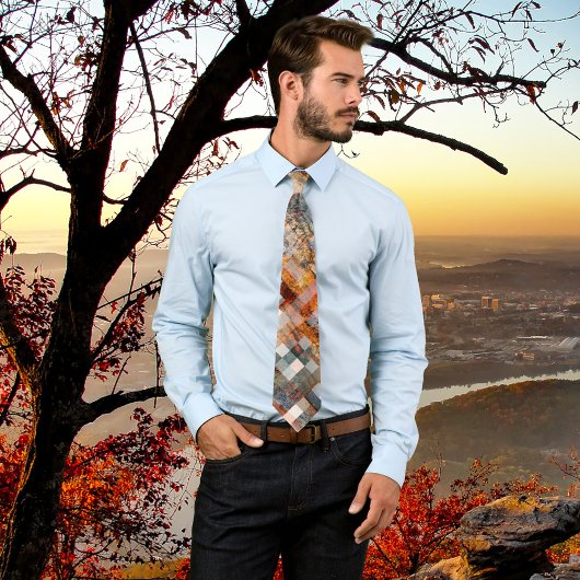 Elegant Gecontroleerd Stropdas Stone Textuur