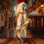 Elegant Gecontroleerde Abstracte Fantasy Designer Leggings<br><div class="desc">Moderne ontwerp-leggings met een oorspronkelijk abstract ingecheckt patroon in warme herfstkleuren. U kunt het ontwerp schalen,  slepen of roteren als u wilt.</div>