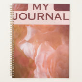 Elegant Gedempte Roos Dagboek Planner (Voorkant)