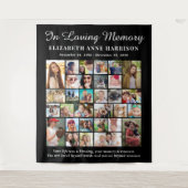 Elegant Gedenk 30 Foto Wandkleed (Voorkant)