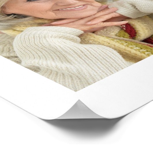 Elegant gedenkteken 24 foto's om het leven te vier poster (Hoek)