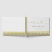 Elegant gedenkteken of begrafenisgastenboek gastenboek (Volledig)