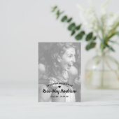 Elegant gedenkteken voor foto's visitekaartje (Staand voorkant)