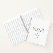 Elegant gedichten door Jouw naam Spiral notebook Notitieboek (Binnen)