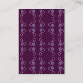 Elegant gedoemd Bloemen QR Code Bruiloft RSVP Informatiekaartje (Achterkant)