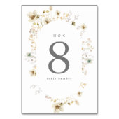 Elegant gedroogd onkruid Pampas Floral BOHO OVAL Kaart (Voorkant)