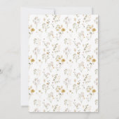 Elegant gedroogd Vrijgezellenfeest van wilde bloem Kaart (Achterkant)