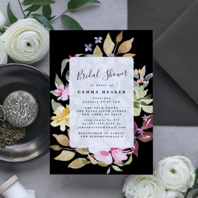 Elegant gedroogd Vrijgezellenfeest Waterverf (Creator heeft geüpload)