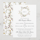 Elegant gedroogd wild Pampas Couples Shower Kaart (Voorkant / Achterkant)