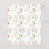 Elegant gedroogde wilde bloem pampas Floral Weddin Flyer (Achterkant)