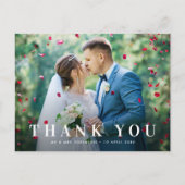 Elegant gedurfd bedankt voor je trouwkaart briefkaart (Voorkant)