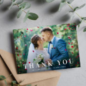 Elegant gedurfd bedankt voor je trouwkaart briefkaart