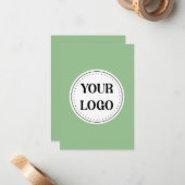 , elegant, gedurfd en verfijnd notitiekaartje (Voorkant / Achterkant in situ)