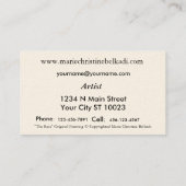 Elegant geel beige Roos Flower French Chic Visitekaartje (Achterkant)