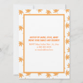 Elegant geel blad Thanksgiving diner Kaart (Achterkant)