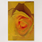 Elegant geel bloemenbloem roos legpuzzel (Verticaal)