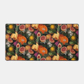 Elegant geel citrus sinaasappels fruitpatroon bureaumat (Voorkant)