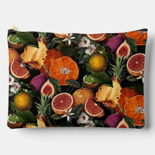 Elegant geel citrus sinaasappels fruitpatroon etui (Voorkant)