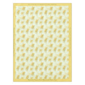 Elegant  Geel Daffodils Floral Flower Tafelkleed (Voorkant)