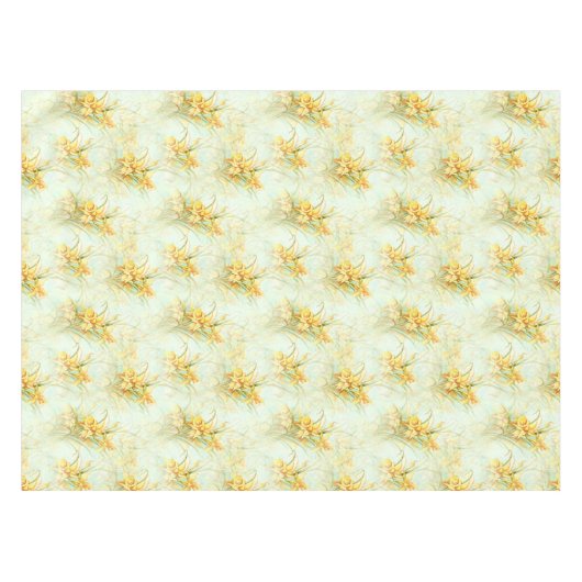 Elegant  Geel Daffodils Floral Flower  Tafelkleed (Voorkant (Horizontaal))