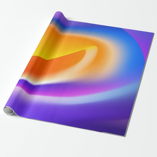Elegant geel en groen cadeaupapier (Uitgerold)