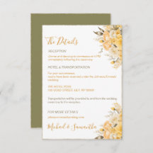 Elegant Geel en Ivoor Roos Bruiloft