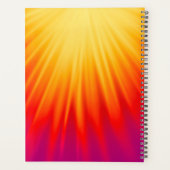 Elegant geel en rood Abstract Planner (Achterkant)