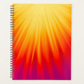 Elegant geel en rood Abstract Planner (Voorkant)